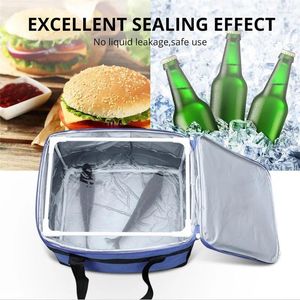 Maîtrice 30L / 40L Pliant Fresh Keeping Imperproof à lunch Sac refroidisseur pour isolation steak Thermal Ice Pack de voyage Pic à dos