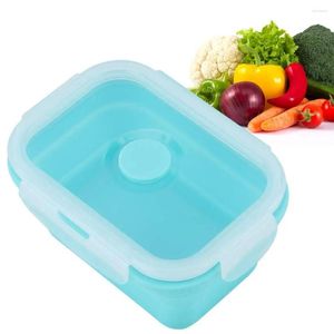 Serviesgoed 500 ml serviesdoos opvouwbare opvouwbare container lunchbox lunch draagbare kom voor Bento siliconen