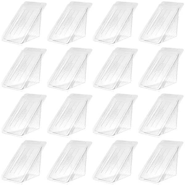 Vaisselle 50pcs boîte à gâteaux boîtes de boulangerie transparentes récipient à muffins unique pain pâtisserie beignet pour cupcake aux fruits de lune