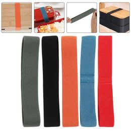 Servies 5-delig Bento Box elastische bandjes Lunch Case Bands Rekbaar