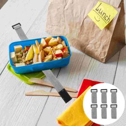 Maîtrice 6 PCS Élasticité Boîte à lunch Fixation CELaire de voyage LABOX MINIATURE MINET PLAST Bento Bento STRAP