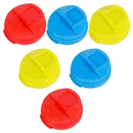 Cinco de 6 PCS Protection Cap Cate Selling Tapa Savers para tapa de silicona Tapa de reemplazo de plástico Cubierta de plástico