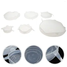 Vaisselle 6 pièces couvercles extensibles en Silicone couvercles extensibles réutilisables pour bols tasses