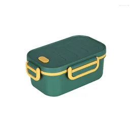 Serviesgoed ABSF dubbellaags lunchbox PP-kunststof met sluiting Scherpere studentenmagnetronopslagcontainer