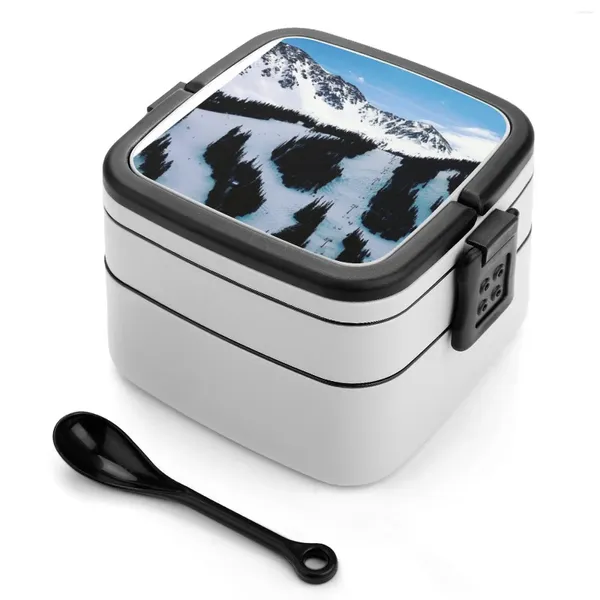 Vaisselle Arapahoe Basin Ski Area Bento Box Conteneur étanche pour enfants Snowboard Skicolorado Coloradogram Coloradoinstagram