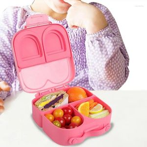 Vaisselle Bento boîte à déjeuner étudiant enfant avec compartiments conception de verrouillage pour pique-nique Camping parc et école