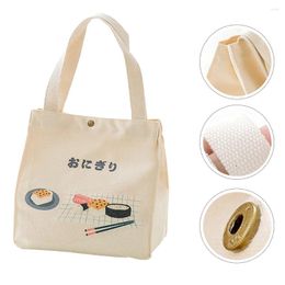 Sac isolant en toile pour vaisselle, sacs de rangement, conteneur déjeuner, pochette Bento Portable pratique pour étudiant