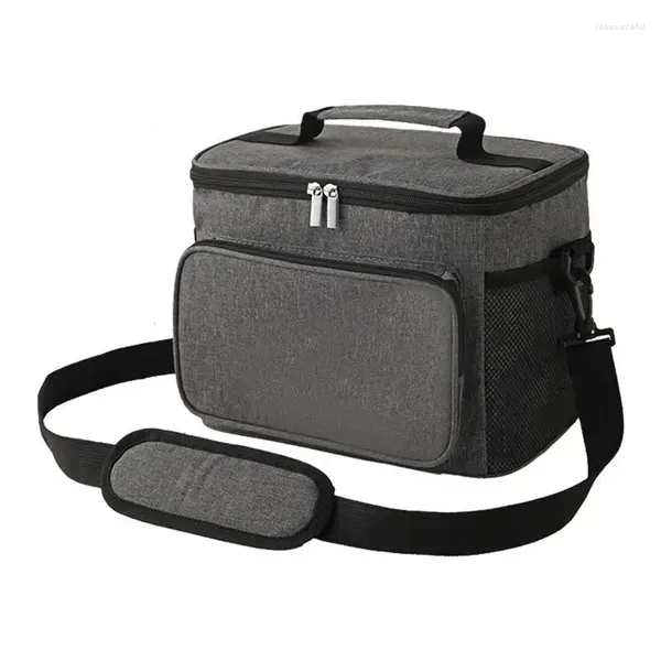 Sac à pique-nique de refroidisseur de vaisselle Conteneur à lunch portable Portable Rangement de stockage haute capacité Sac à main de sac thermique étanche