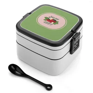 Servies Delphi Aardbei Service Bento Box Lunch Thermische Container 2 Laags Gezond Pjo Percy