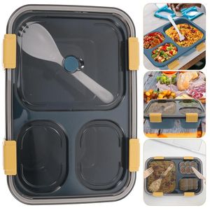 Dinware Divider Lunch Box Microwavable Containers voor volwassenen voorbereiden met deksels Bento Case Herbruikbare dozen