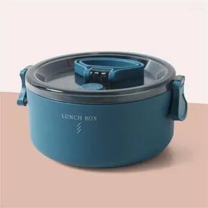 Servies voor eten gemakkelijk te dragen dubbele laag lunchbox stack lekbestendige magnetron round round round outdoor product huiswerk
