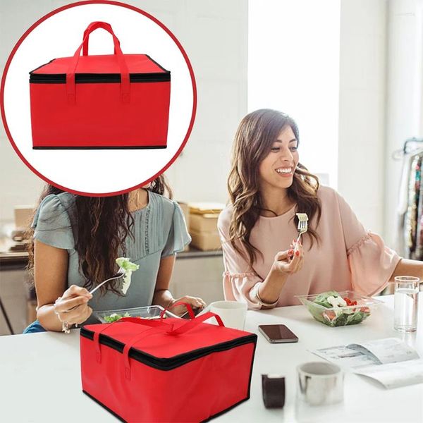 Vaisselle Eco sac sacs isolants voyage jetable Go conteneurs Pizza papier d'aluminium à emporter isolé