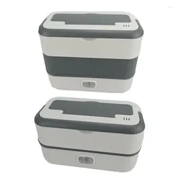 Boîte à lunch électrique boîte électrique boîtes de chauffage de repas en acier inoxydable avec scellage de scellage pour adultes pour les plats d'oeufs de riz