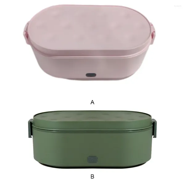 Vaisselle électrique boîte à déjeuner USB Portable maison travail Camp randonnée pique-nique chauffage conteneur boîte à déjeuner pour enfants adultes rose