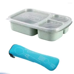 Vaisselle sac à déjeuner écologique boîte facile à voyager appareils portables pratique de haute qualité