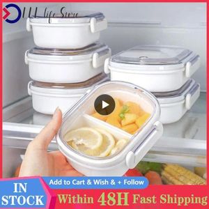 Serviesgoed Vershoudbare draagbare lunchbox Hittebestendige saus Stapelbare salade Fruitcontainer Lekvrij Magnetronbestendig plastic