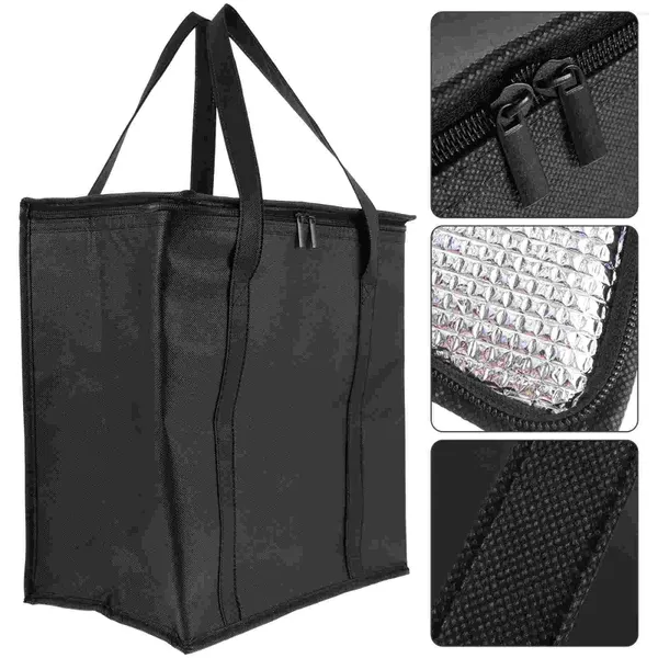 Sac à main pour la vaisselle sac à essay en papier d'aluminium réutilisable pour l'épicerie Isulate Folt Fold Freezer Fabric Tissu non tissé