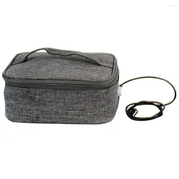 Vaisselle chauffante USB boîte à déjeuner sac à main Portable plus chaud papier d'aluminium support réutilisable