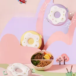 Dîle High Beauty Donut Bento Box pour les filles de bureau Multi Grid Microwave Oven Lunch Student Portable Cover Portable