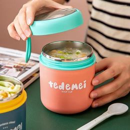 Récipient à soupe isolé, vaisselle, refroidisseur, tasse sous vide en acier inoxydable, boîte à déjeuner, stockage, pot alimentaire plus chaud