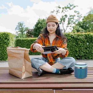 Vaisselle conteneurs de stockage isolés Bento pour seau à déjeuner Portable en acier inoxydable enfant