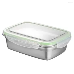 Serviesgoed Kinderlunchboxen Kom met deksel Scherpere roestvrijstalen container Stalen containers