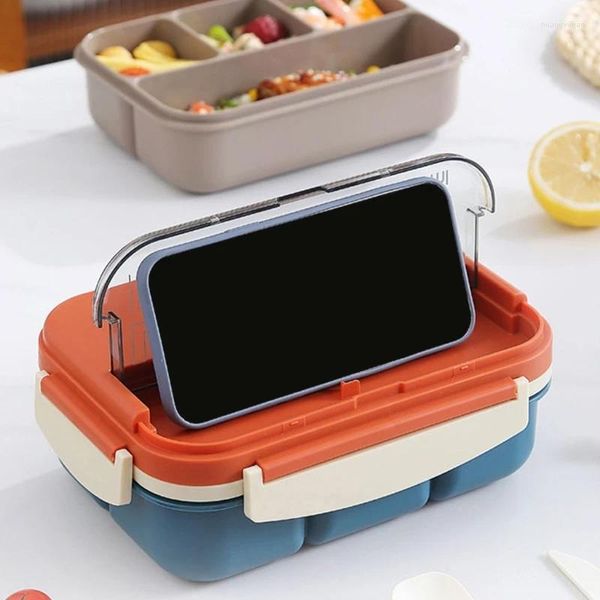 Boîtes à Bento anti-fuites avec compartiment, récipient à déjeuner pour préparation des repas, facile à nettoyer