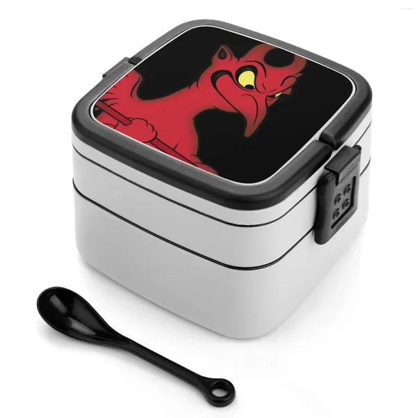 Adinina Little Devil Doble Double Capa Bento Box Almuerzo ensalada Mr sapo sapo sapo