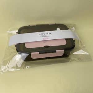 Serviesgoed loewn lunchboxen 36oz stapelbare bento-doos voor volwassenen grote lekbestendige lunchbox roze roze