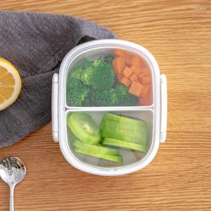 Servies Lunchbox Bento Plastic Magnetron Veilig Koelkast Salade Fruitbak Container Houd Vers Compartiment Kom 950ML
