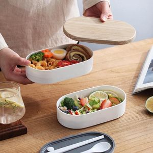 Boîte à lunch pour la vaisselle pour enfants Bento Student Worker Worker Double-couche Microwave Heat Storage