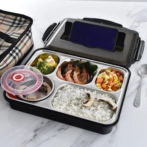 Vaisselle boîte à déjeuner étudiant conservation de la chaleur cantine Portable 304 acier inoxydable