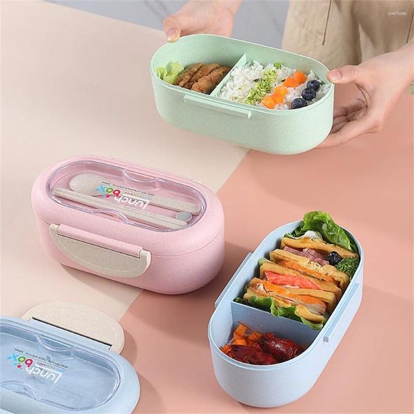 Dîne à lunch Boîte à lunch élégante PORTABLE ÉLECTEMENT SAU MICROWAVES PORTABLE PRATIQUE FACILE À CLIER DURABLE POUR LES ENFANTS