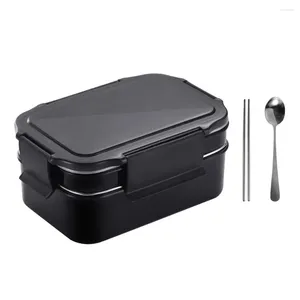 Servies Lunchbox Thermische container Roestvrij staal Draagbare nuttige houder Siliconen