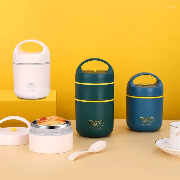Vaisselle boîtes à déjeuner sac 304 boîte en acier inoxydable pour enfants sacs enfants Portable Bento thermique