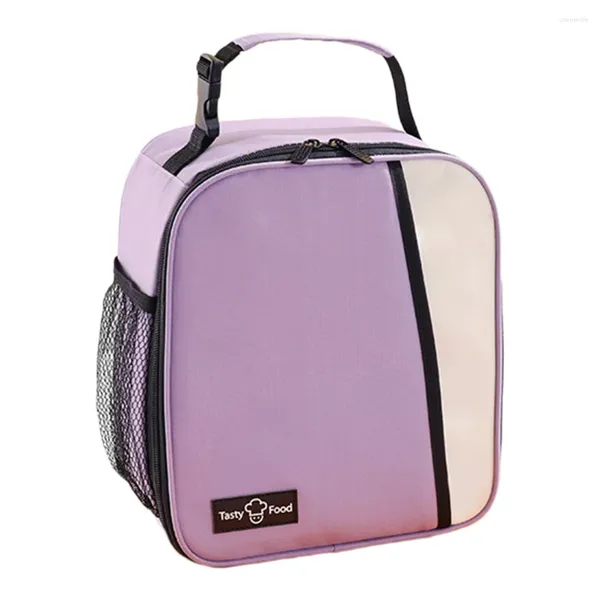 Vaisselle Kit de repas porte-Bento sac à déjeuner pour hommes sacs de rangement de pique-nique travail isolé petit Portable