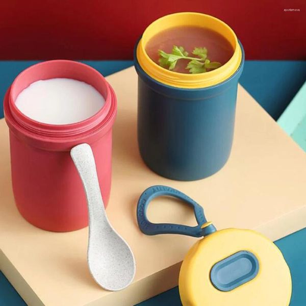 Vaisselle micro-ondes bouillie soupe tasse étudiant isolé Pots conteneur petit déjeuner