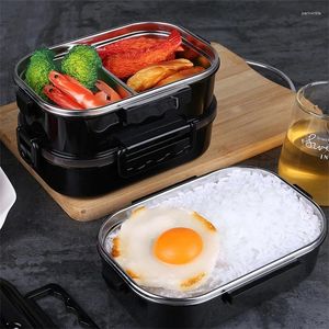 Dinware Outdoor Lunch Box Lekbestendig eenvoudig te schoon duurzaam draagbaar keukengerei Bento 304 roestvrij staal snelle plaat
