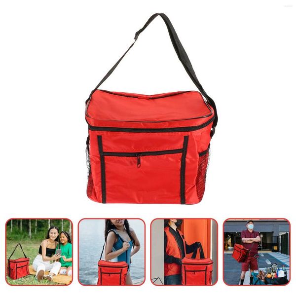 Bolsa de Picnic para vajilla, bolsa exterior, Enfriador de bebidas, cesta portátil, protección contra el frío para exteriores, tela Oxford, bolso grande