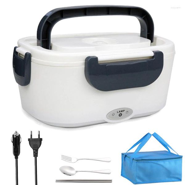 Vaisselle en plastique boîte à déjeuner chauffée électrique 12 V 24 V voiture camion voyage repas en plein air chauffage chauffage 220 V 110 V EU US conteneur plus chaud