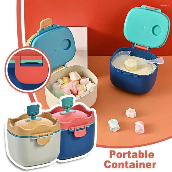 Dîne boîte à lait portable Boîte en poudre de grande capacité Baby Rice Noodle GO Moisture Snack Out Jar Jar Proof scellé mignon D4H6