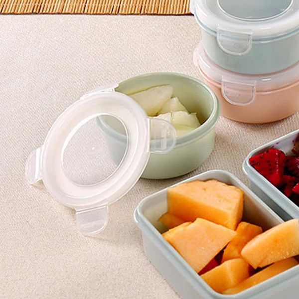 Vaisselle conteneurs ronds petites boîtes de conservation de fruits à noix boîte à déjeuner de légumes accessoires de cuisine