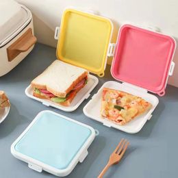 Dîle Sandwich Pain Pizza Rangement de maintien frais à billetterie Silicone à emporter portable peut être chauffé et scellé