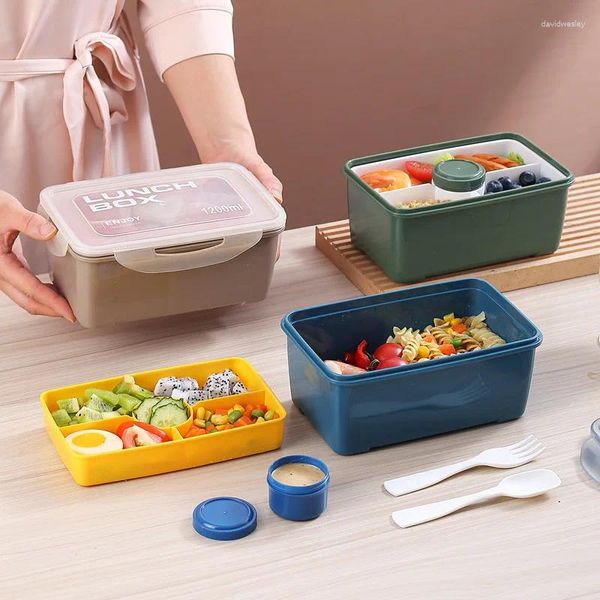 Boîte à lunch à micro-ondes de style japonais scellé pour les employés de bureau - la solution parfaite un repas délicieux et pratique 