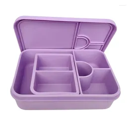 Vaisselle vendant le stockage fait sur commande de Bento d'enfants de boîte à lunch de la vaisselle 800ml de silicone libre de Bpa
