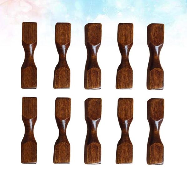 Ensembles de vaisselle 10 pièces accessoire de cuisine support de baguettes support de repos de style japonais cuillère en bois créative en bambou