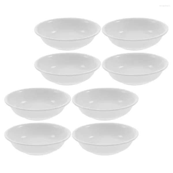 Conjuntos de vajilla 10 PCS Plato de condimento Aperitivos Tazón Tazón de salsa lateral Tazones de salsa de soja Placa de inmersión pequeña pequeña para mini platos