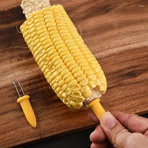 Ensembles de vaisselle 10pcs BBQ Accessoires Barbecue Barbecue Fruit Corn Holder Fork Cooking Tools