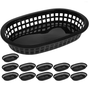 Sin sets Sets 12 pc's fruitmand Frietjes hamburger sandwich containers schip vormmanden plastic