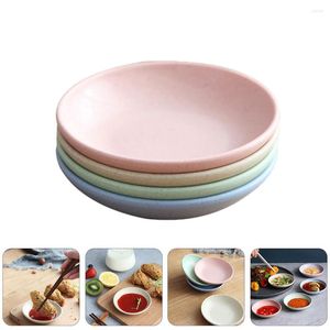 Ensembles de vaisselle 12 pièces assaisonnement plat sauce assiettes plateau de trempage tasse saveur moutarde plastique enfant en bas âge servant